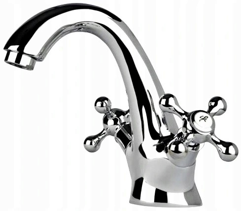 Basin Basin Retro Chrome Umývadlo, kohútik