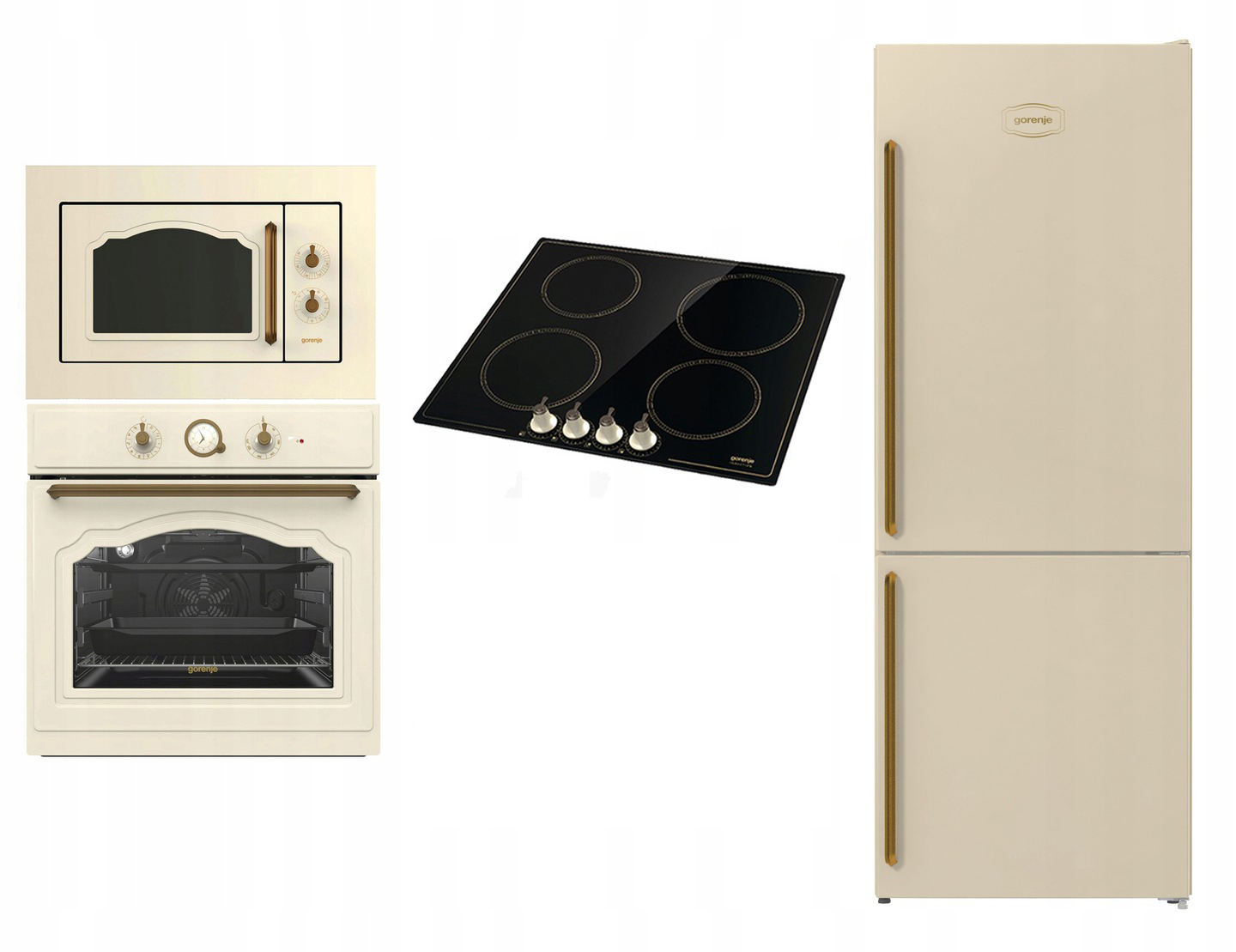 Gorenje Retro spotrebiče sada s pł.ind.ivory