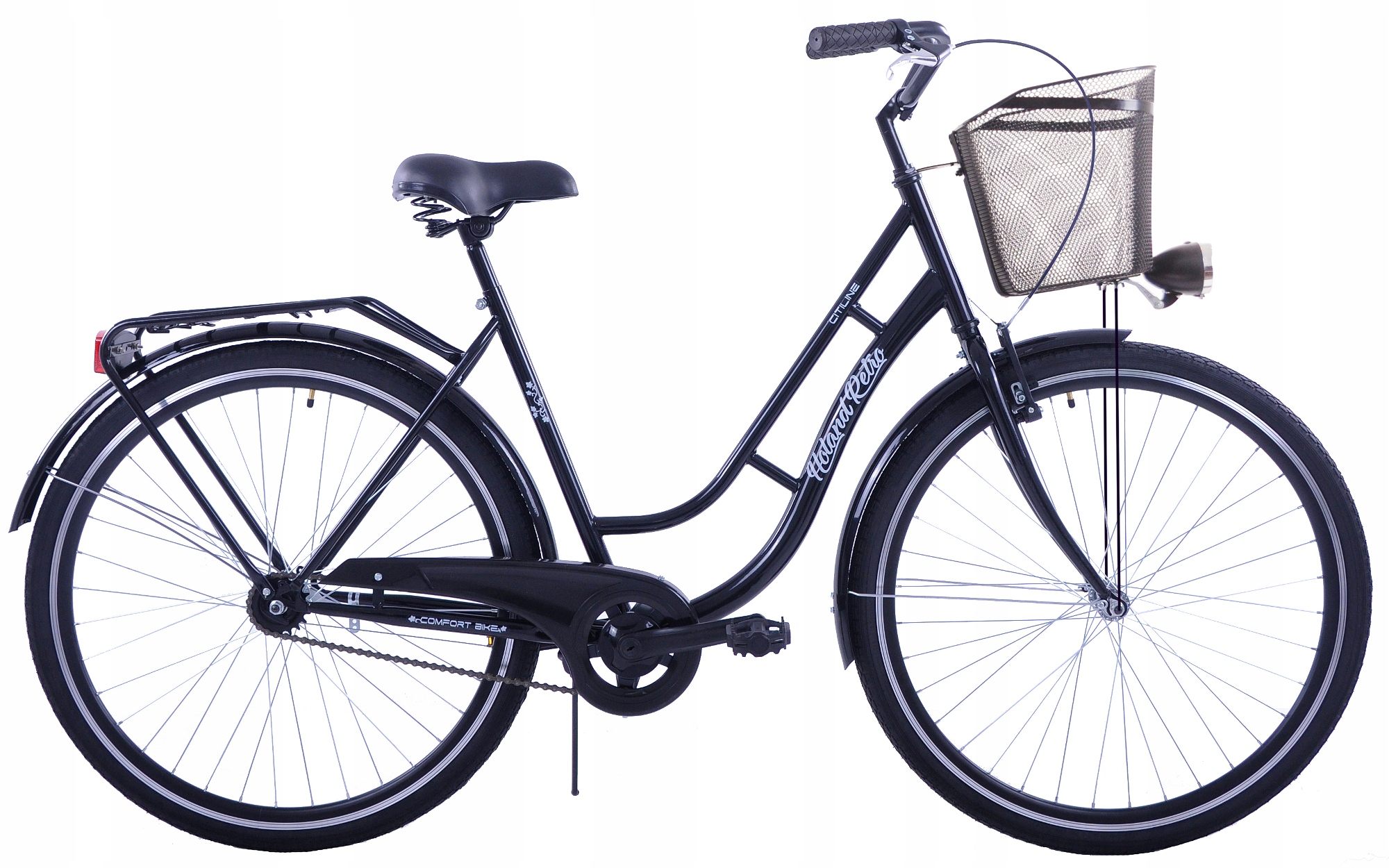 Pánsky mužský bicykel 28 Holandsko Retro Solid +Basket