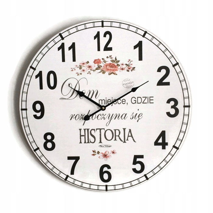 DREVENÉ NÁstenné HODINY RETRO VINTAGE 34