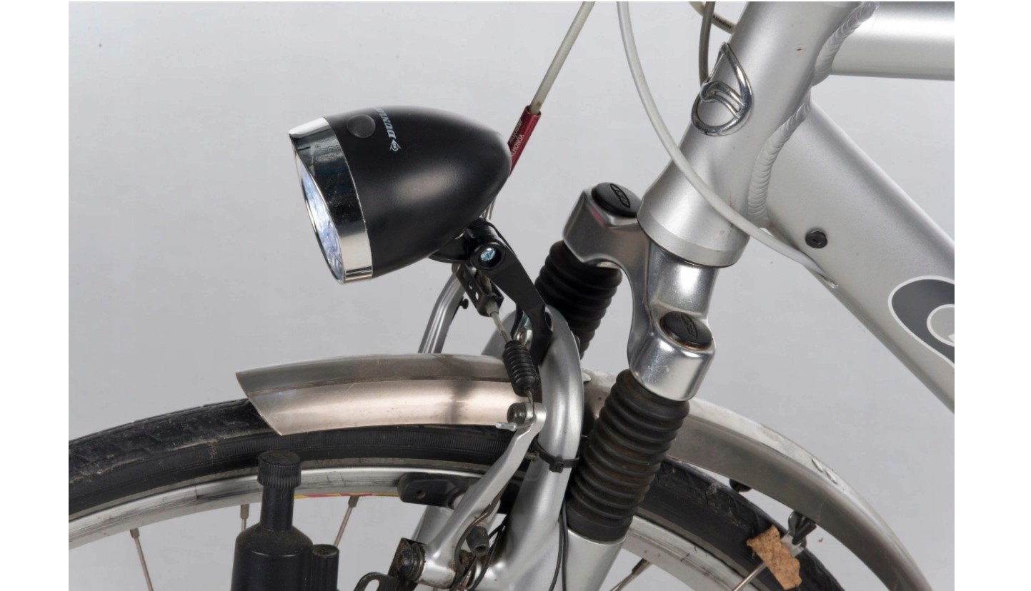 Svetlo na bicykel retro LED svetlá predný bicykel Dunlop